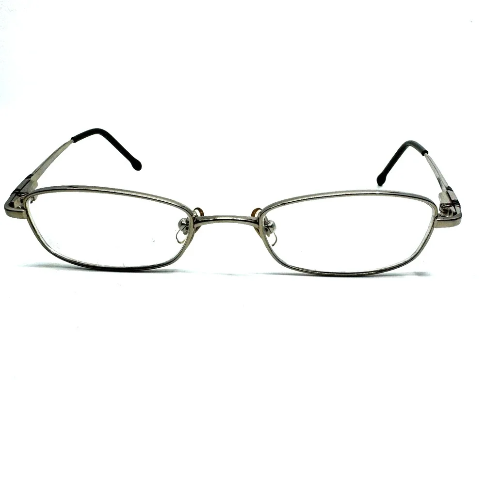 Ray Ban RB 1009T 3014 45-17-135 Shiny Silver‎ Full Rim Eyeglasses Frame H9799